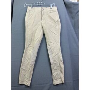 Ariat Kids Tan Equestrian Riding Breeches Pants Size 14 Knee Patch 10010786